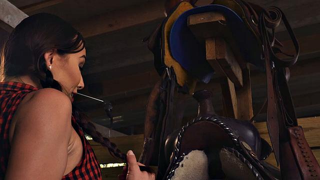 Teen Creeper Aidra Fox Farm Girl Roped And Thrashed