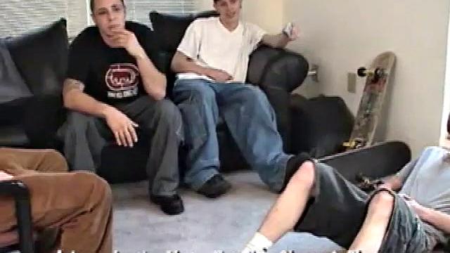 5 Boys Stroke And Suck Here