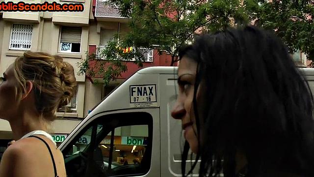 Real public humiliation for Spanish bitch