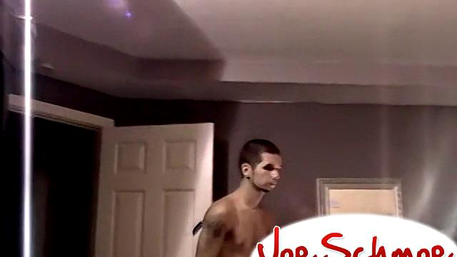 Brian Slides His Cum-Covered Cock Right Back In