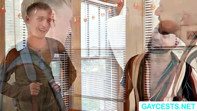 DILF stepdad lets Twink stepson suck passionately