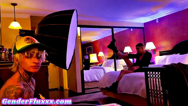 Real amateur kissing before sex