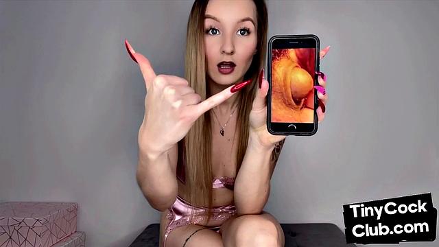 Petite 21yo bae makes dirty comment about small dick