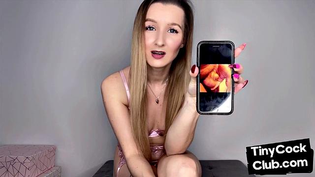 Petite 21yo bae makes dirty comment about small dick