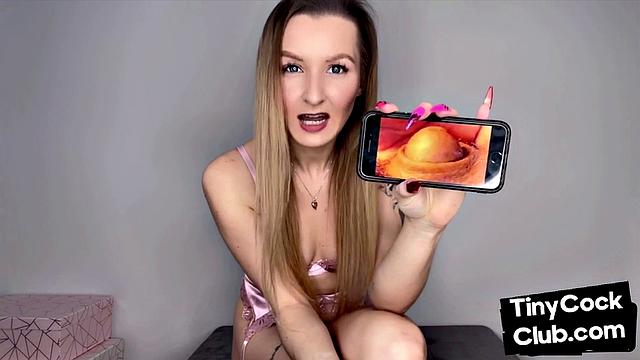 Petite 21yo bae makes dirty comment about small dick
