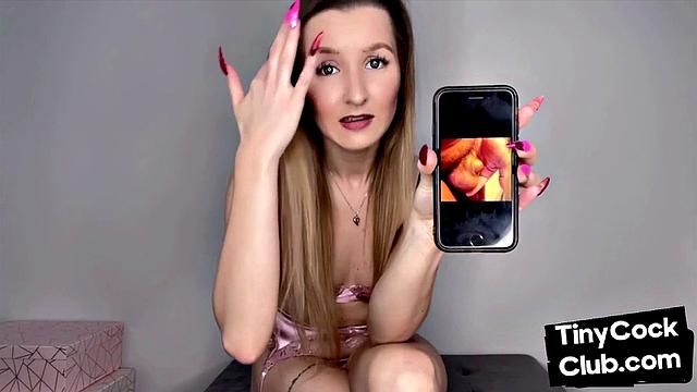 Petite 21yo bae makes dirty comment about small dick