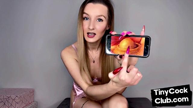 Petite 21yo bae makes dirty comment about small dick