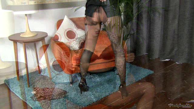 Chloe's Pantyhose Display!