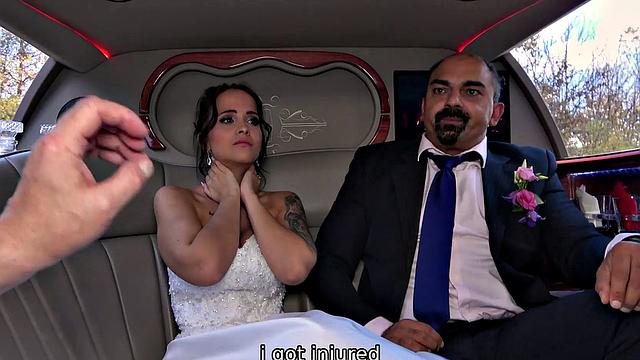 Bridal party gets wild with pussy fingering, handjobs, and anal sex