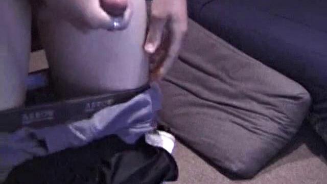 Lance can't hold back-watch him stroke hard and cum for the camera