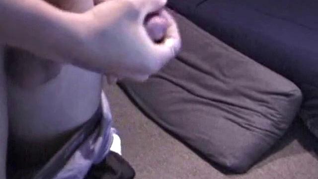 Lance can't hold back-watch him stroke hard and cum for the camera