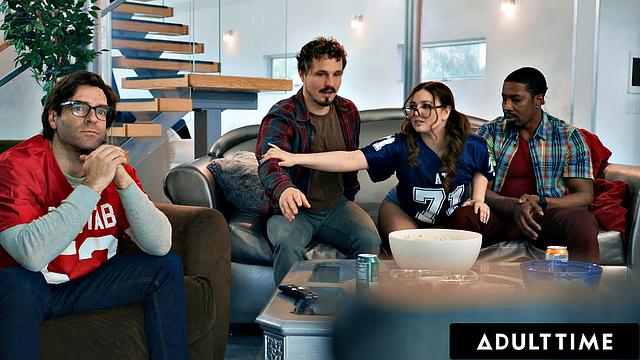 Naughty Leana Lovings Riding Stepdad's Best Buddies! OPEN MOUTH FACIAL