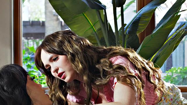 LEZ BE BAD - TIED MILF Little Puck Gets STRAP-ON Dominated & RAW FISTED By Femdom Lilly Bell