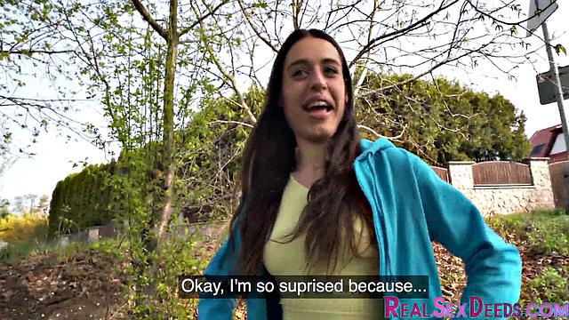 Pulled horny babe rides cock in POV