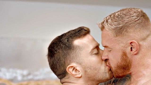 Massive inked jock barebacked by cock till facial