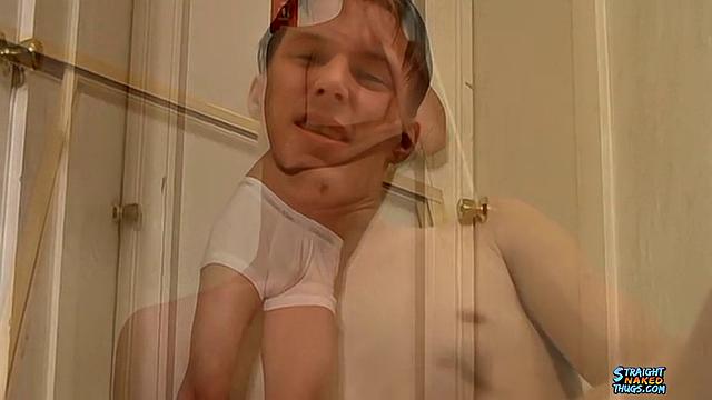 Bathroom Solo Fun With Aaron - Aaron