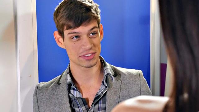 Busty trans drilled by boyfriend in construction duo