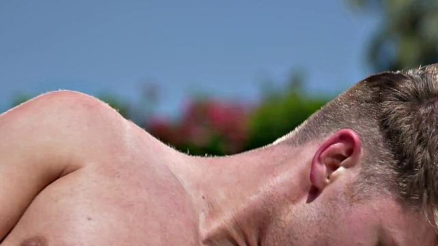 HotHouse - MUSCLED HUNK Pounds Cute Jock's Tight Ass In The Pool