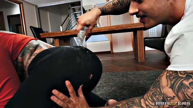 Mia Blows a Yoga Teacher