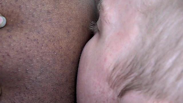 Top black amateur rimmed by white guy