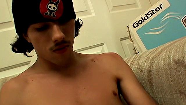 Young, Straight Skater Gets Sex Toy, Creamy Cum Filling - Raposa
