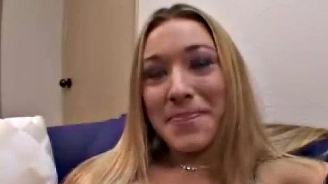 Hot blonde fucked in piledriver