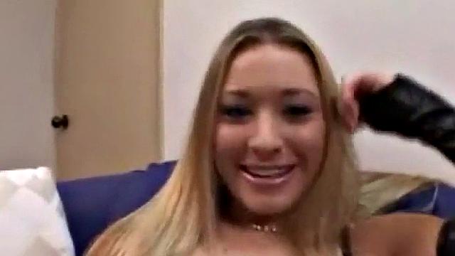 Hot blonde fucked in piledriver