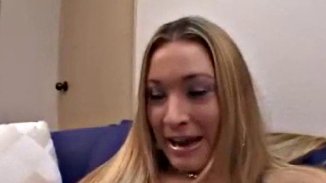 Hot blonde fucked in piledriver