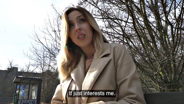 Classy MILF fucked in public after pick up