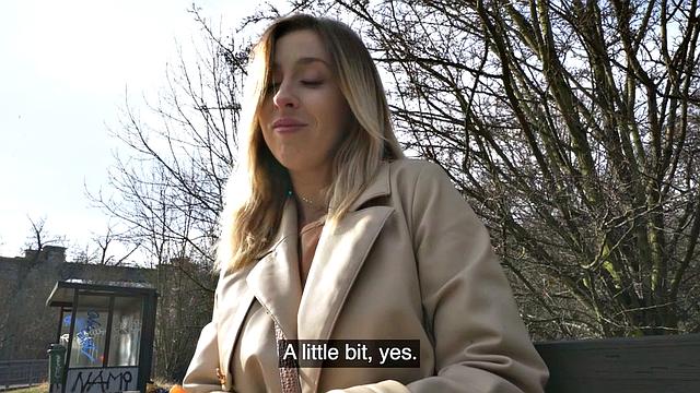 Classy MILF fucked in public after pick up