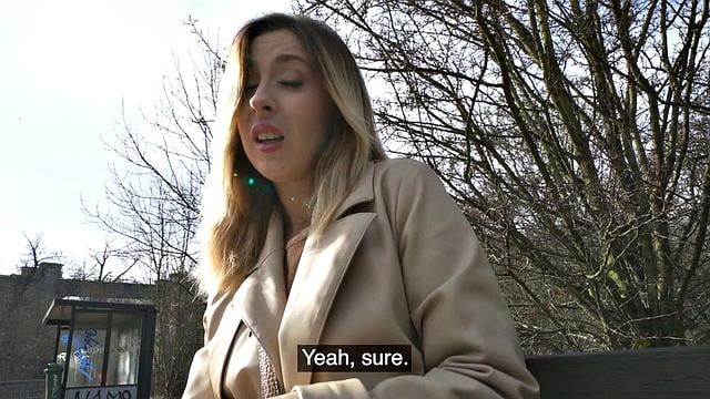 Classy MILF fucked in public after pick up