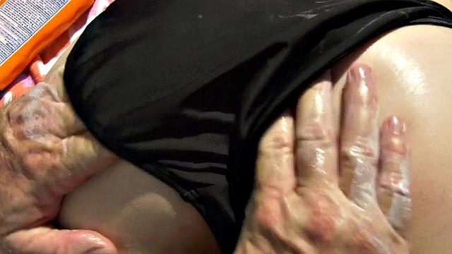 Redhead big ass teen rimmed and pussybanged by perv