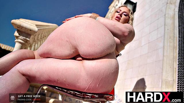 HardX - Fine Bitch Bounces Her Big Booty On HUGE Cock
