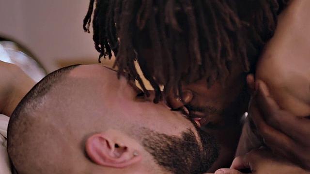 BBC passionately barebacks blindfolded BF