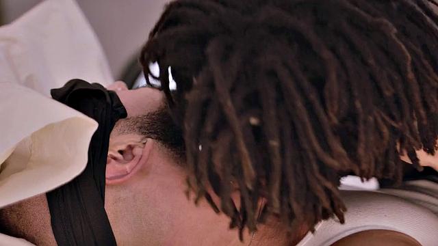 BBC passionately barebacks blindfolded BF