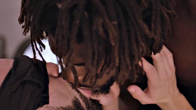 BBC passionately barebacks blindfolded BF