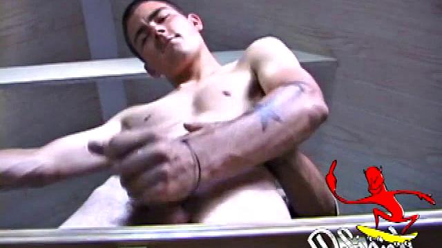 After receiving the enticing invitation to watch Dan jerk off, we settle in for quite a stroke show. Lube in hand, this cutie is already hard and ready to nut. He strokes his cock slowly at first, and then gets faster and faster.