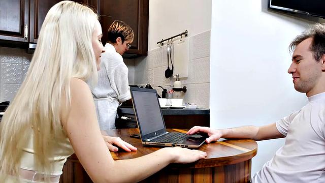 SIS.PORN. After a blowjob blonde girl has vaginal sex with stepbrother