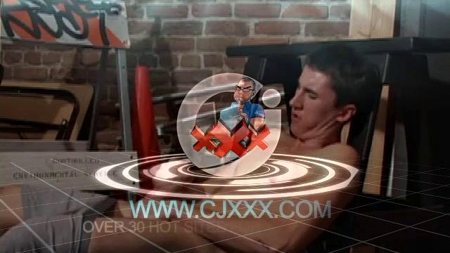 An afternoon of skateboarding has JP horny, so he finds a place to beat off. After removing his jeans he strokes his huge cock until it erupts. We leave this boy with a fresh load running off of his belly.