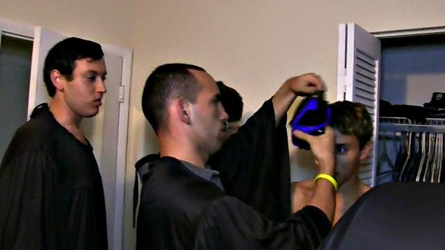 Str8 studs on college fucked in fraternity voyeur sex