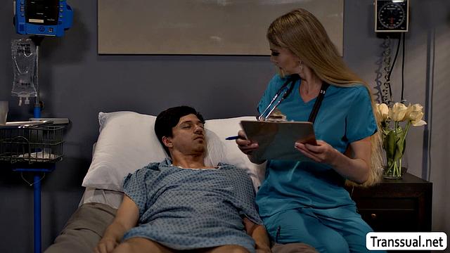 Giving my patient a medicine blowjob to feel better