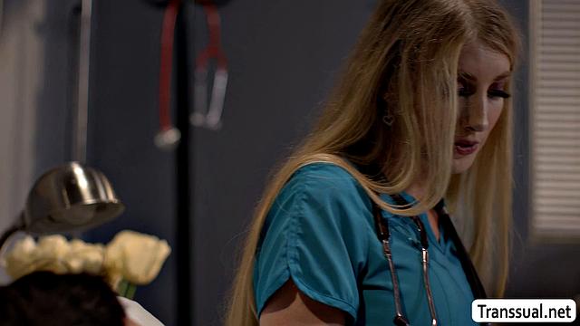 Giving my patient a medicine blowjob to feel better