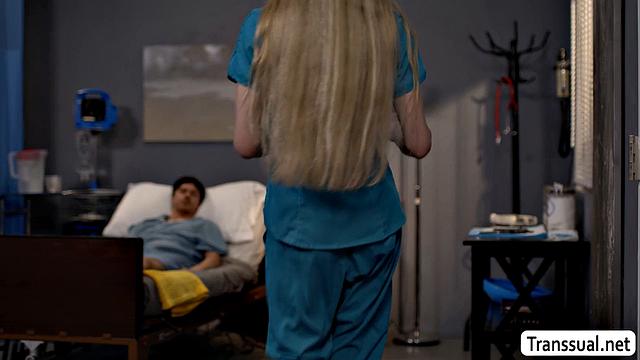 Giving my patient a medicine blowjob to feel better