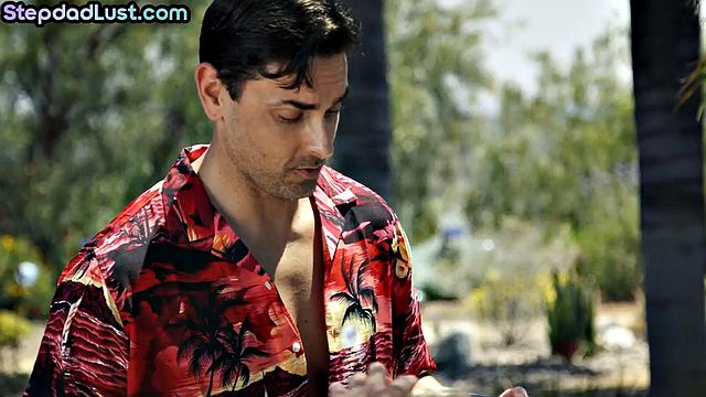 Petite 21yo babe bouncing on stepdad