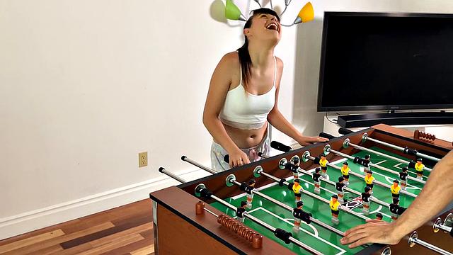 Amateur POV BJ giving teen closeup pussyfucked after oral