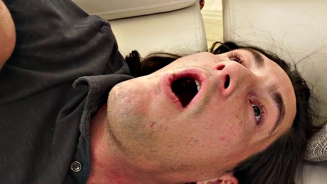 Mesmerized stud fucked by inked jock after blowjob