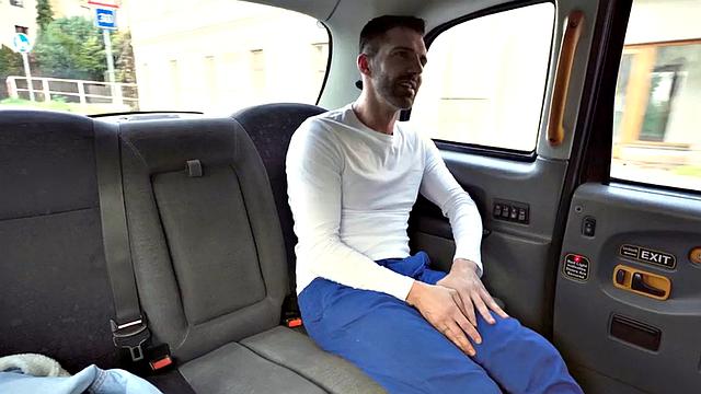 Taxi amateur babe plowed outdoors by lucky customer