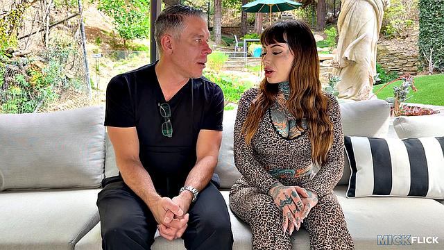 Mick Blue tries to handle Tiger Lilly but she's clearly got the tiger's share of energy in bed