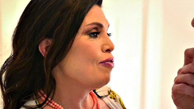 Ass-fucked, cum-eating beauty