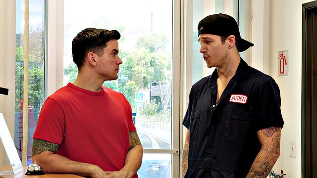 NextDoorStudios - Hunk Columnist Flip Fucks Big Dicked Mechanic